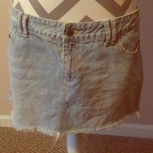 Nice blue jean skirt!